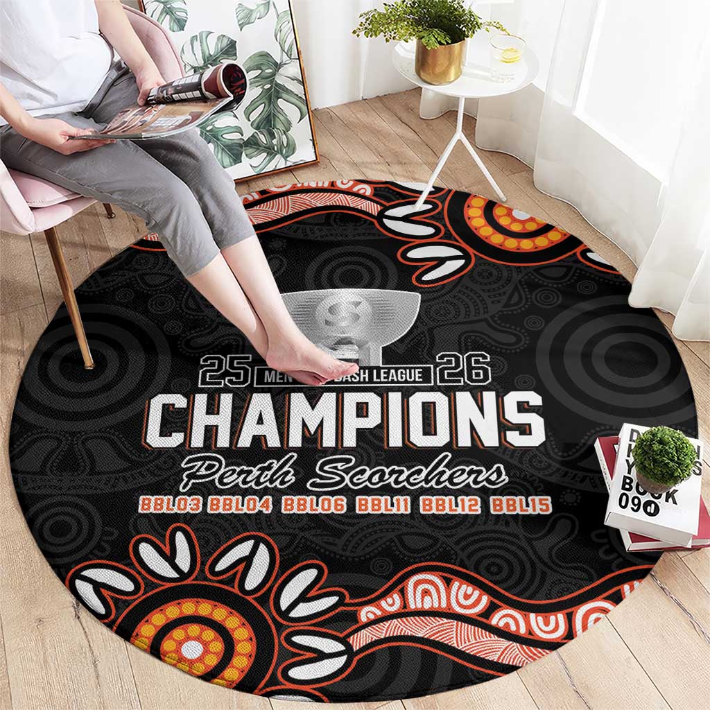 Cricket Australia Perth 6 Times Champions Round Carpet