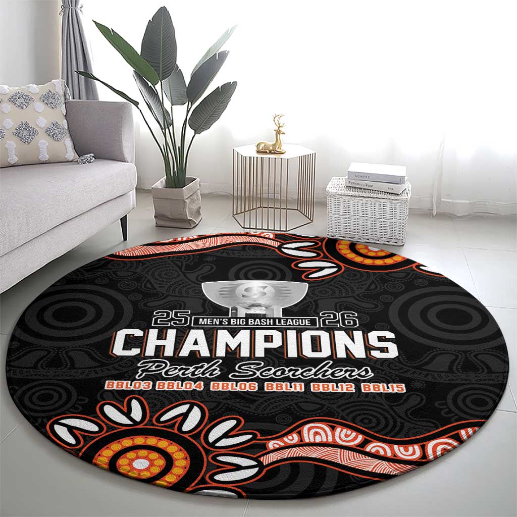 Cricket Australia Perth 6 Times Champions Round Carpet