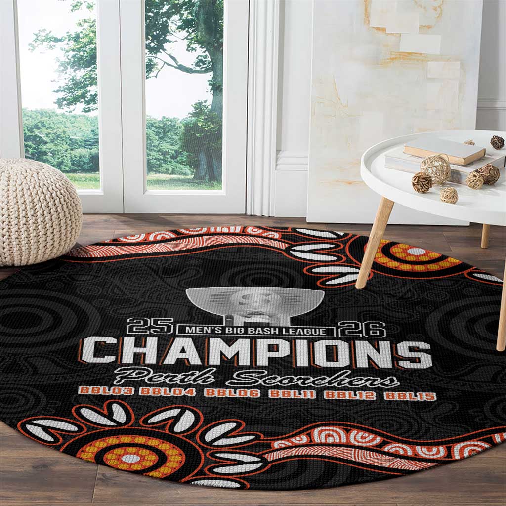 Cricket Australia Perth 6 Times Champions Round Carpet