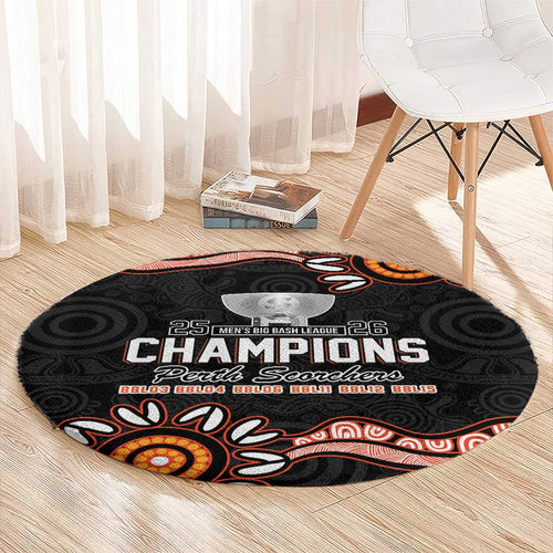 Cricket Australia Perth 6 Times Champions Round Carpet