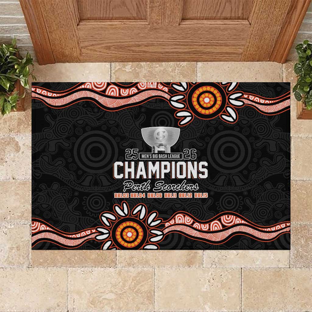 Cricket Australia Perth 6 Times Champions Rubber Doormat