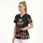 Cricket Australia Perth 6 Times Champions Scrub Top