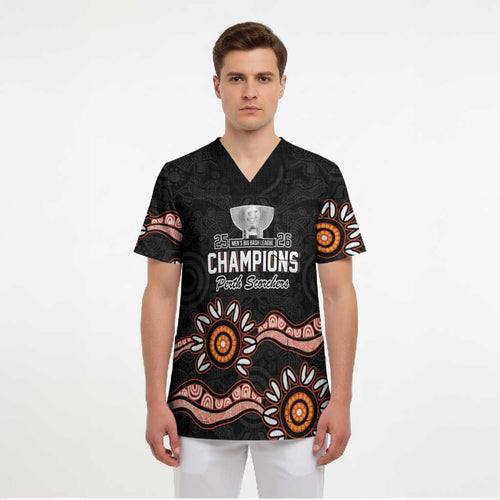 Cricket Australia Perth 6 Times Champions Scrub Top