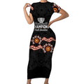 Cricket Australia Perth 6 Times Champions Short Sleeve Bodycon Dress