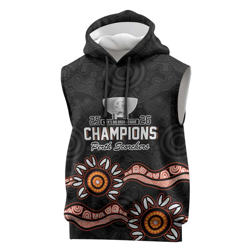 Cricket Australia Perth 6 Times Champions Sleeveless Hoodie