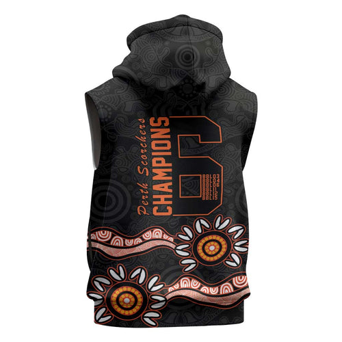 Cricket Australia Perth 6 Times Champions Sleeveless Hoodie