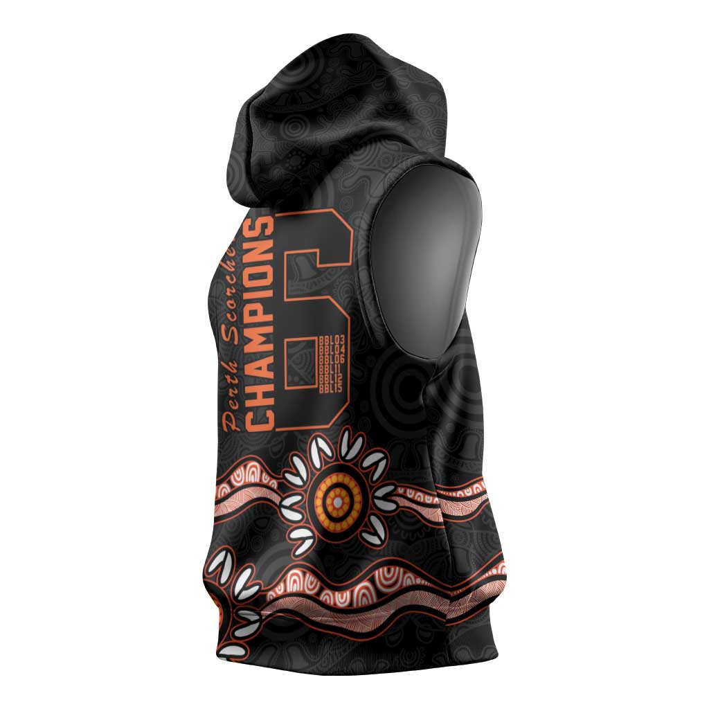 Cricket Australia Perth 6 Times Champions Sleeveless Hoodie