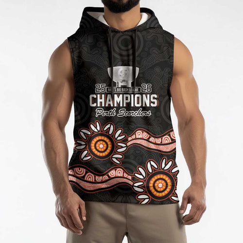 Cricket Australia Perth 6 Times Champions Sleeveless Hoodie