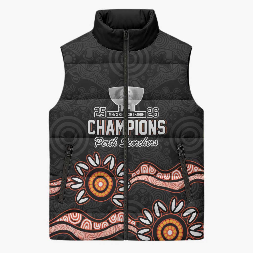 Cricket Australia Perth 6 Times Champions Sleeveless Puffer Jacket
