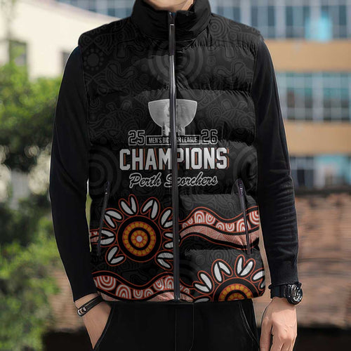 Cricket Australia Perth 6 Times Champions Sleeveless Puffer Jacket