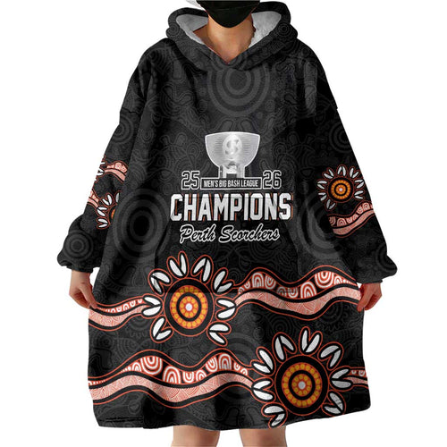 Cricket Australia Perth 6 Times Champions Wearable Blanket Hoodie