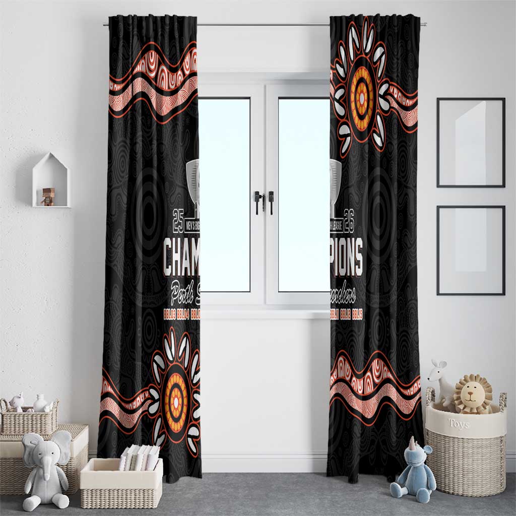 Cricket Australia Perth 6 Times Champions Window Curtain