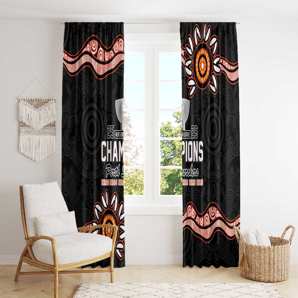 Cricket Australia Perth 6 Times Champions Window Curtain