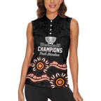 Cricket Australia Perth 6 Times Champions Women Sleeveless Polo Shirt