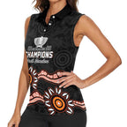 Cricket Australia Perth 6 Times Champions Women Sleeveless Polo Shirt