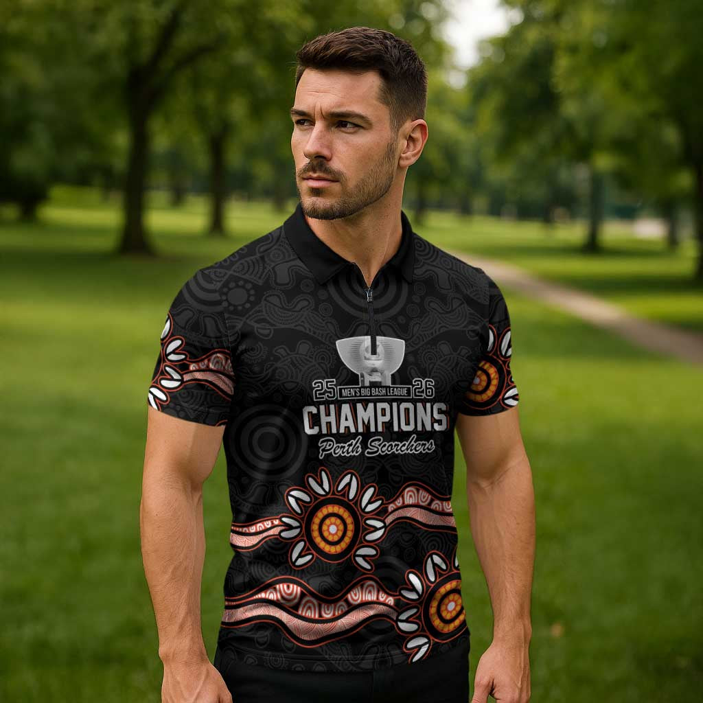 Cricket Australia Perth 6 Times Champions Zipper Polo Shirt