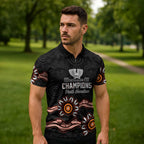 Cricket Australia Perth 6 Times Champions Zipper Polo Shirt