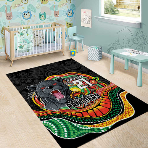Custom Panthers Honouring First Nations Area Rug NAIDOC 2026 Deadly 50 Years