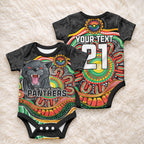 Custom Panthers Honouring First Nations Baby Onesie NAIDOC 2026 Deadly 50 Years