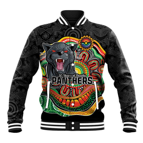 Custom Panthers Honouring First Nations Baseball Jacket NAIDOC 2026 Deadly 50 Years