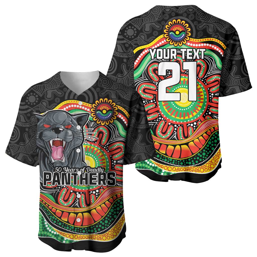 Custom Panthers Honouring First Nations Baseball Jersey NAIDOC 2026 Deadly 50 Years