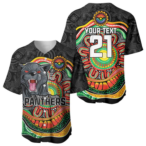 Custom Panthers Honouring First Nations Baseball Jersey NAIDOC 2026 Deadly 50 Years