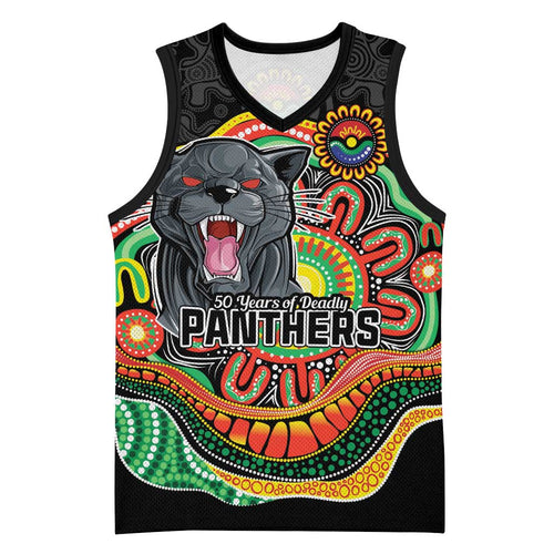 Custom Panthers Honouring First Nations Basketball Jersey NAIDOC 2026 Deadly 50 Years