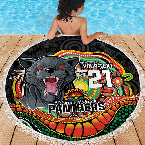 Custom Panthers Honouring First Nations Beach Blanket NAIDOC 2026 Deadly 50 Years