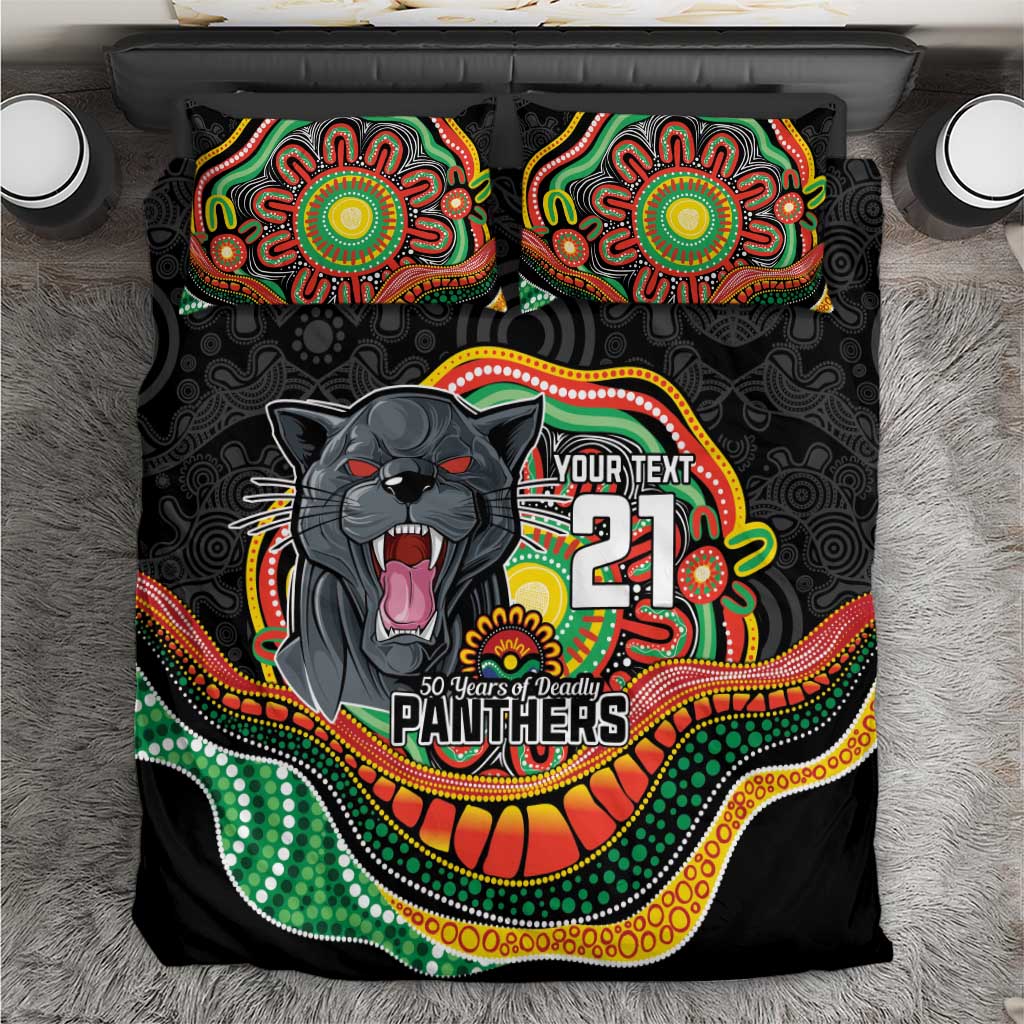 Custom Panthers Honouring First Nations Bedding Set NAIDOC 2026 Deadly 50 Years
