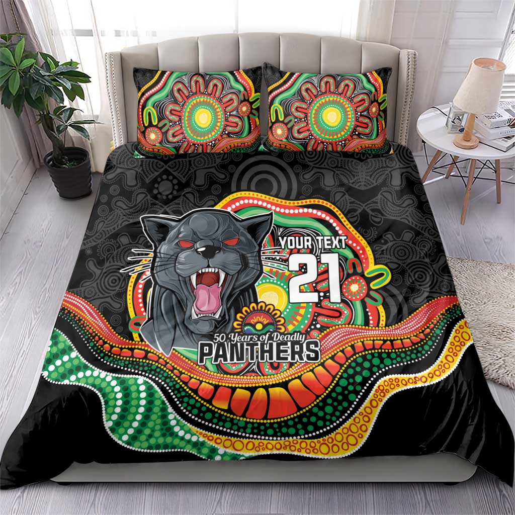 Custom Panthers Honouring First Nations Bedding Set NAIDOC 2026 Deadly 50 Years