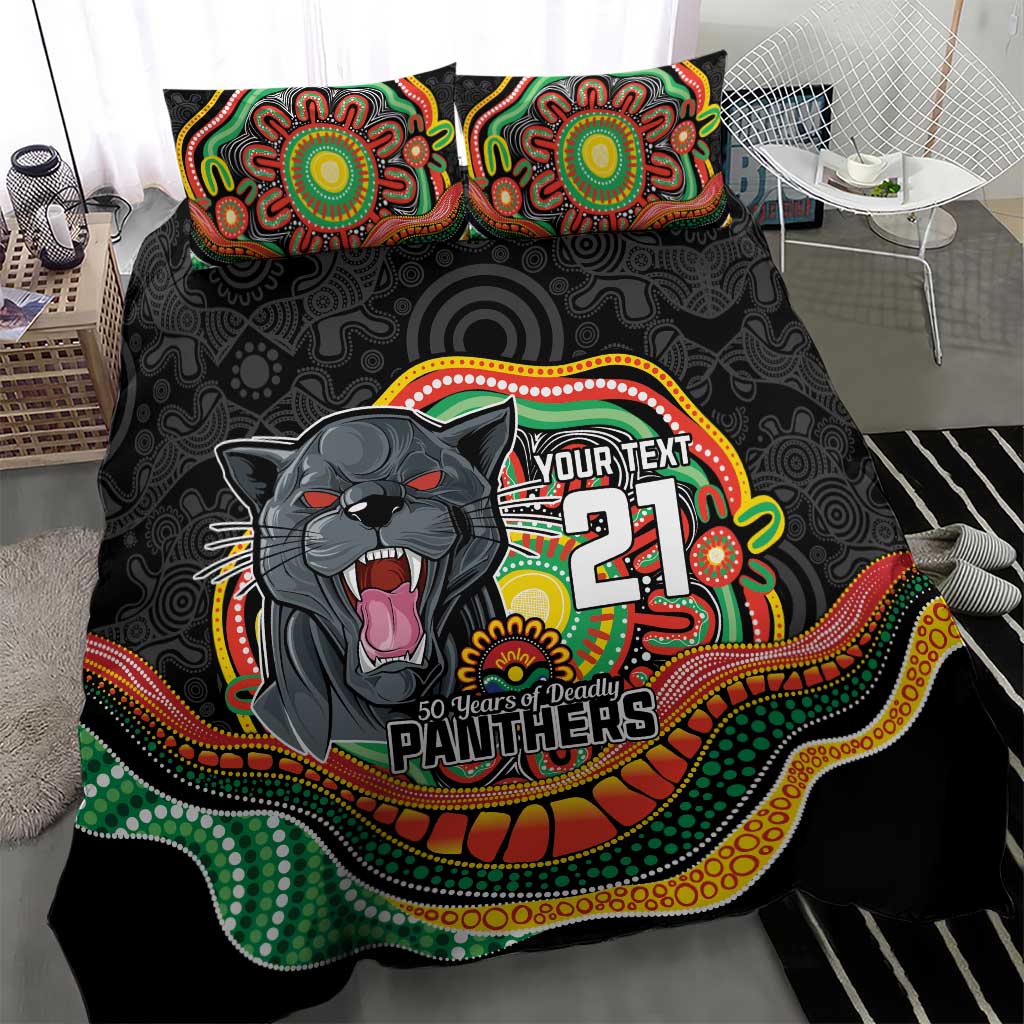 Custom Panthers Honouring First Nations Bedding Set NAIDOC 2026 Deadly 50 Years