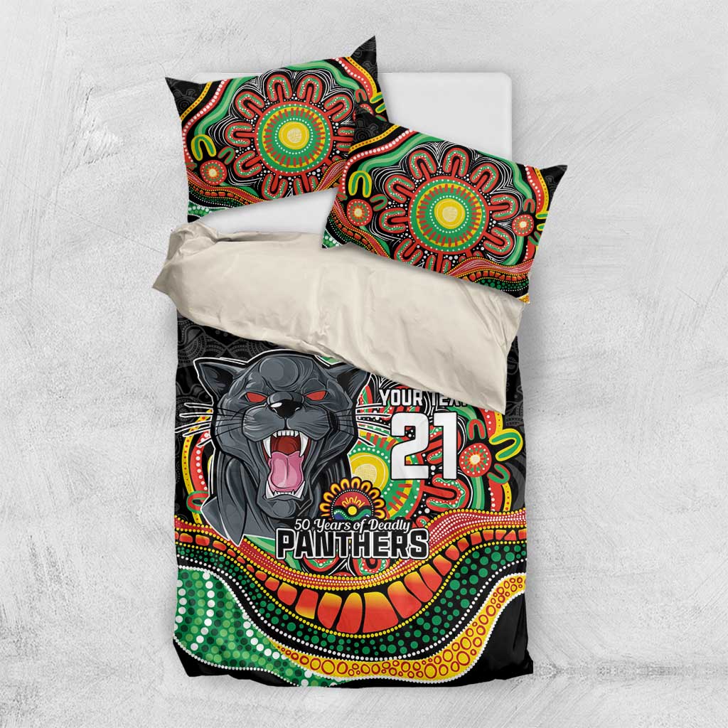 Custom Panthers Honouring First Nations Bedding Set NAIDOC 2026 Deadly 50 Years