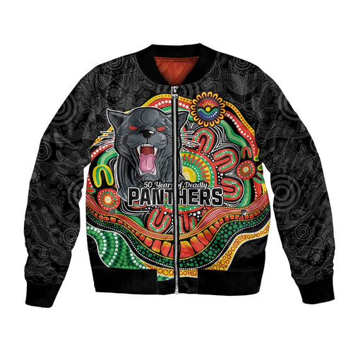 Custom Panthers Honouring First Nations Bomber Jacket NAIDOC 2026 Deadly 50 Years