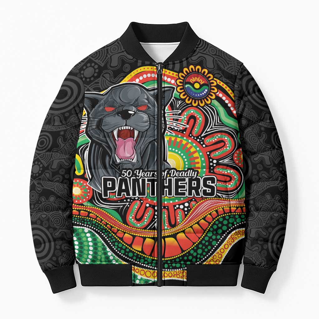 Custom Panthers Honouring First Nations Bomber Puffer Jacket NAIDOC 2026 Deadly 50 Years