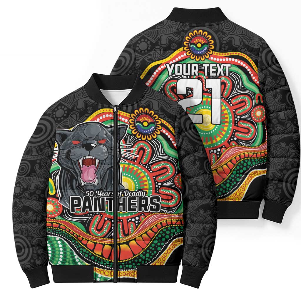 Custom Panthers Honouring First Nations Bomber Puffer Jacket NAIDOC 2026 Deadly 50 Years
