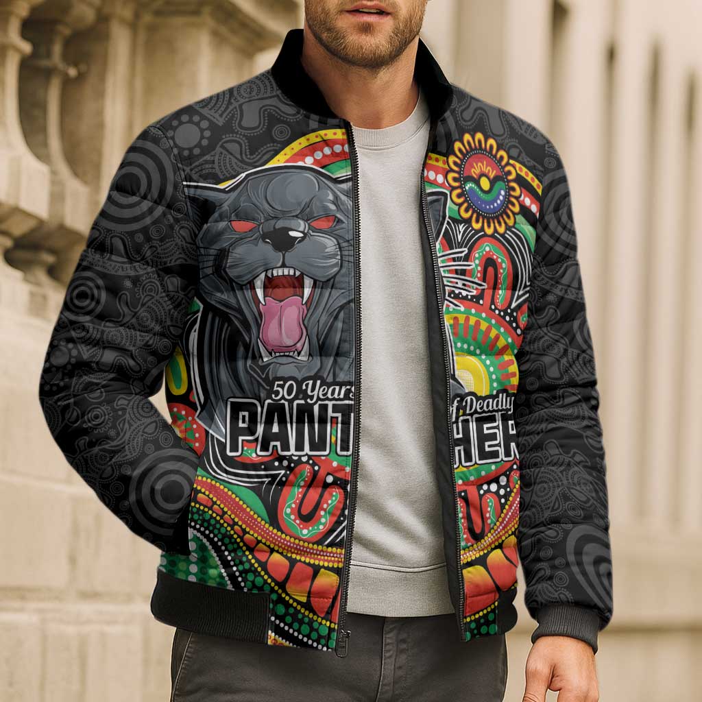 Custom Panthers Honouring First Nations Bomber Puffer Jacket NAIDOC 2026 Deadly 50 Years