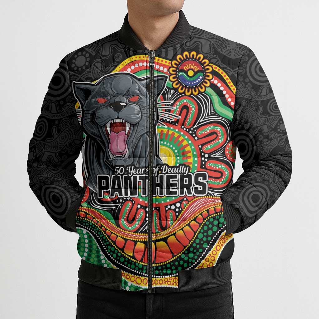 Custom Panthers Honouring First Nations Bomber Puffer Jacket NAIDOC 2026 Deadly 50 Years