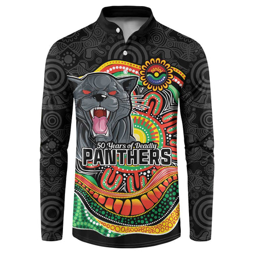Custom Panthers Honouring First Nations Button Sweatshirt NAIDOC 2026 Deadly 50 Years