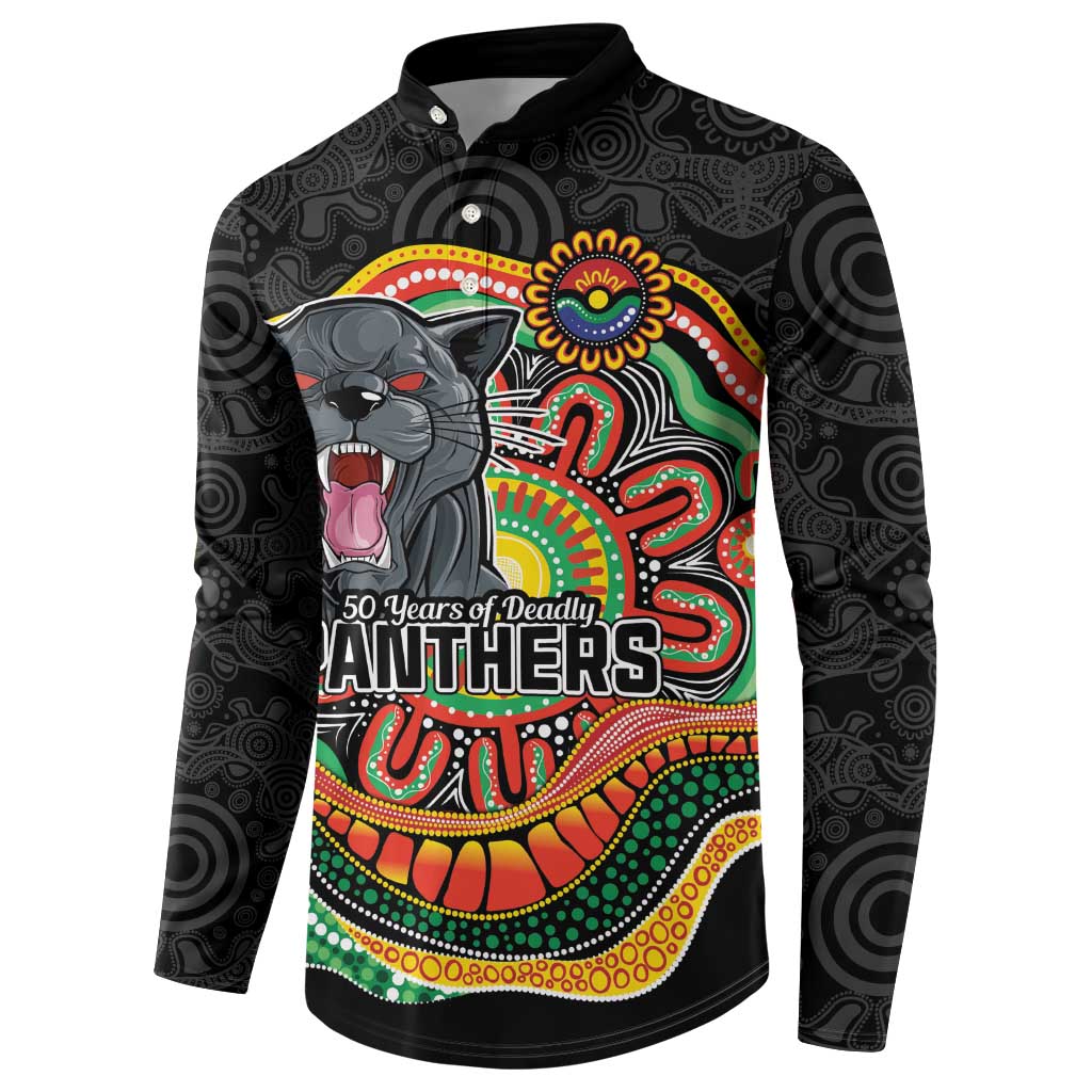 Custom Panthers Honouring First Nations Button Sweatshirt NAIDOC 2026 Deadly 50 Years