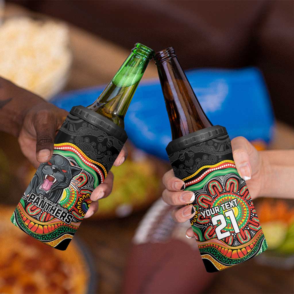 Custom Panthers Honouring First Nations 4 in 1 Can Cooler Tumbler NAIDOC 2026 Deadly 50 Years
