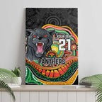 Custom Panthers Honouring First Nations Canvas Wall Art NAIDOC 2026 Deadly 50 Years