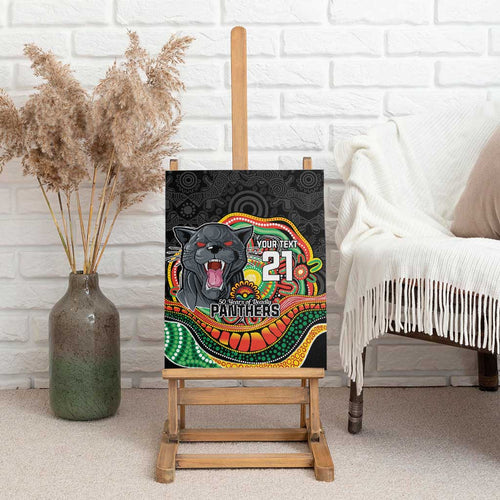Custom Panthers Honouring First Nations Canvas Wall Art NAIDOC 2026 Deadly 50 Years