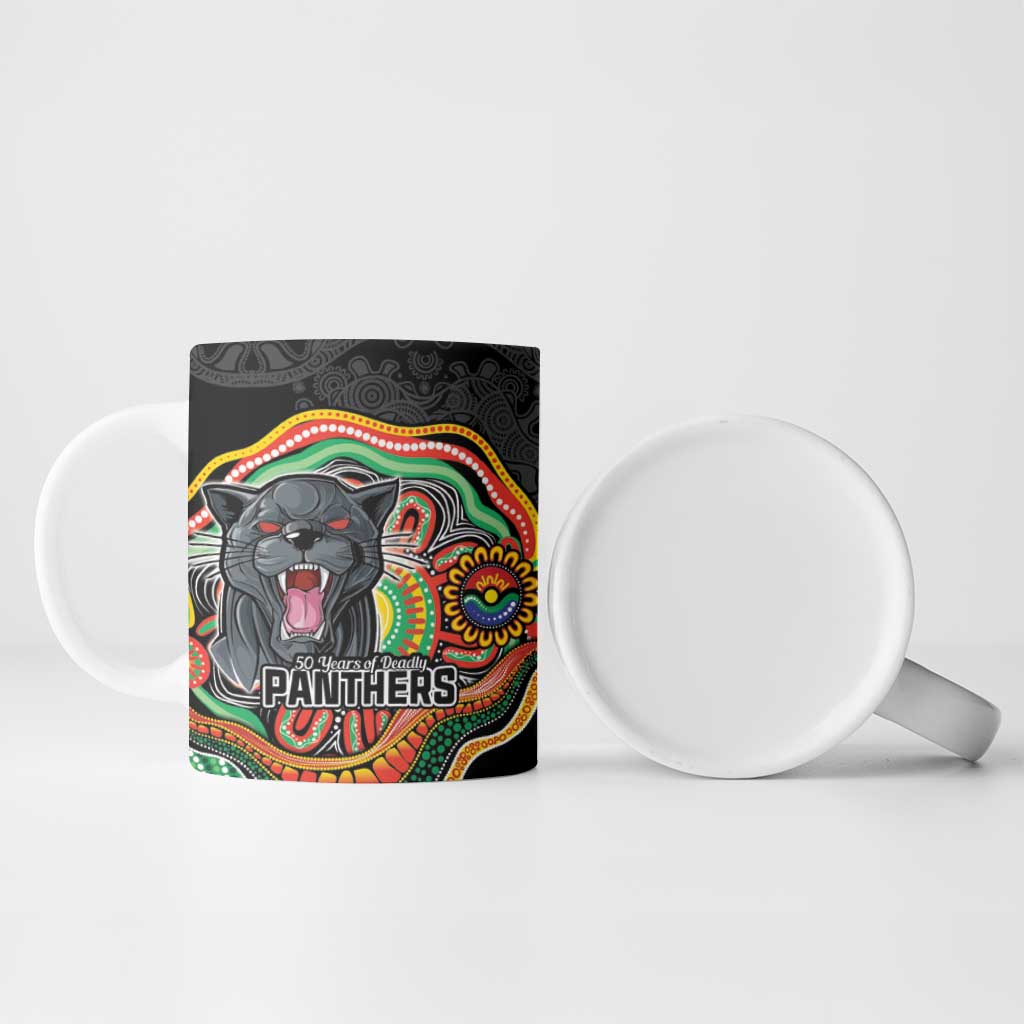 Custom Panthers Honouring First Nations Ceramic Mug NAIDOC 2026 Deadly 50 Years