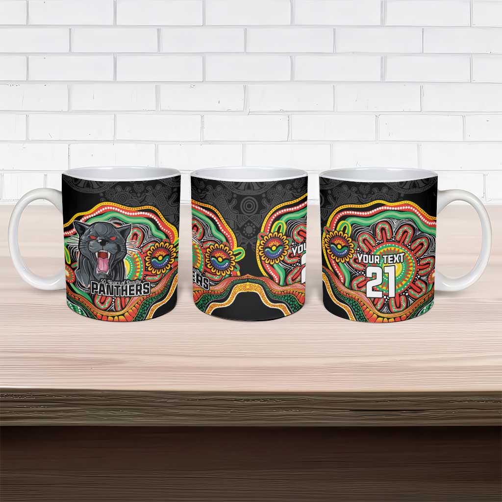 Custom Panthers Honouring First Nations Ceramic Mug NAIDOC 2026 Deadly 50 Years