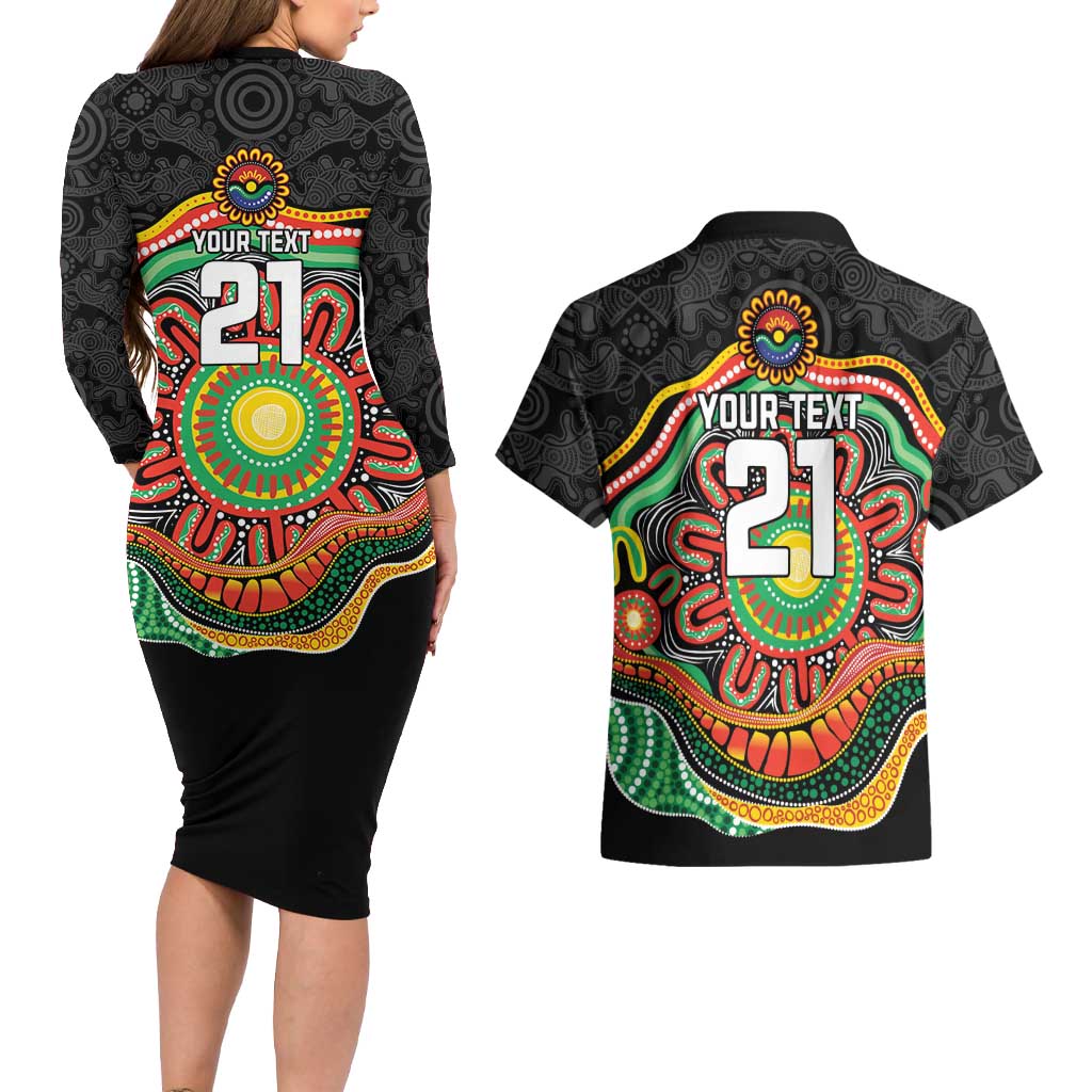 Custom Panthers Honouring First Nations Couples Matching Long Sleeve Bodycon Dress and Hawaiian Shirt NAIDOC 2026 Deadly 50 Years