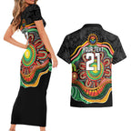 Custom Panthers Honouring First Nations Couples Matching Short Sleeve Bodycon Dress and Hawaiian Shirt NAIDOC 2026 Deadly 50 Years