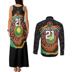 Custom Panthers Honouring First Nations Couples Matching Tank Maxi Dress and Long Sleeve Button Shirt NAIDOC 2026 Deadly 50 Years