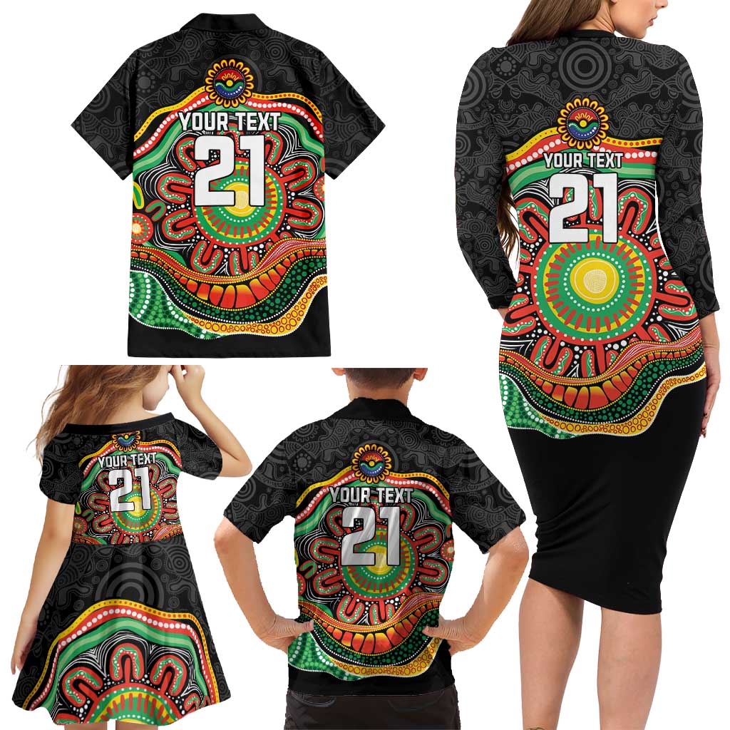 Custom Panthers Honouring First Nations Family Matching Long Sleeve Bodycon Dress and Hawaiian Shirt NAIDOC 2026 Deadly 50 Years