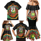 Custom Panthers Honouring First Nations Family Matching Mermaid Dress and Hawaiian Shirt NAIDOC 2026 Deadly 50 Years