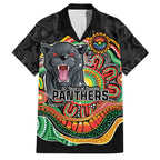 Custom Panthers Honouring First Nations Family Matching Mermaid Dress and Hawaiian Shirt NAIDOC 2026 Deadly 50 Years